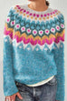 Moxidress Vintage Crewneck Unique Print Cozy Sweater(in 3 Patterns)