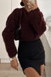 Moxidress Casual Solid Crewneck Pullover Sweater