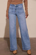 Moxidress Chic Straight Wide Leg Denim Pants