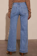 Moxidress Chic Straight Wide Leg Denim Pants