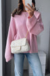 Moxidress Crewneck Drop Shoulder Comfy Pullover Sweater