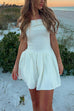 Moxidress Off Shoulder Knit Ruffle Mini Dress