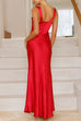 Moxidress V Neck Sleeveless Maxi Party Dress