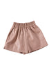 Moxidress Elastic Waist Pocketed Faux Leather Shorts