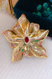 Moxidress Blooming luxury Inspiring Elegance Flower Crystal Brooch