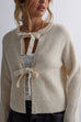 Moxidress Crewneck Bow Knot Ribbed Knit Sweater