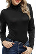 Moxidress Turtleneck Long Sleeves Basic Bottoming Shirt