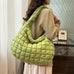 Moxidress Lightweight Quilted Grid Puffer Tote Bag