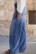 Moxidress Distressed Wide Leg Casual Leans