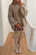 Moxidress Drop Shoulder Plain Casual Pullover Sweater