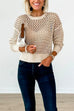 Moxidress Crewneck Hollow Out Knitting Top