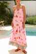 Moxidress Strapless Tube Dolce Vita Holiday Print Maxi Dress