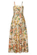 Spaghetti Strap Pocketed Floral Print Swing Maxi Dress