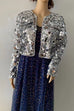 Moxidress Open Front Cropped Sequin Jacket