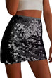 Moxidress Elastic Waist Sequin Bodycon Mini Skirt