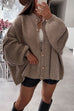 Moxidress Drop Shoulder Button Up Slouchy Sweater Cardigan