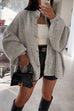 Moxidress Drop Shoulder Button Up Slouchy Sweater Cardigan