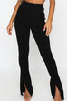 Moxidress High Rise Slit Bell Bottoms Skinny Pants