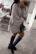 Moxidress Drop Shoulder Button Up Slouchy Sweater Cardigan