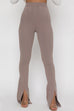 Moxidress High Rise Slit Bell Bottoms Skinny Pants