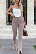 Moxidress High Rise Slit Bell Bottoms Skinny Pants