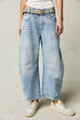 Moxidress Mid Rise Barrel Leg Jeans