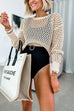 Moxidress Crewneck Hollow Out Knitting Top