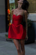 Moxidress Sweetheart Neck Strapless Mini Party Dress