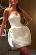 Moxidress Sweetheart Neck Strapless Mini Party Dress