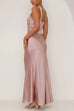 Moxidress V Neck Sleeveless Maxi Party Dress