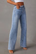 Moxidress Timeless Distressed Straight Leg Splice Jeans