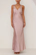 Moxidress V Neck Sleeveless Maxi Party Dress