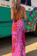 Moxidress Strappy Backless Tie Dye Maxi Dress