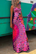 Moxidress Strappy Backless Tie Dye Maxi Dress