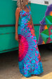 Moxidress Strappy Backless Tie Dye Maxi Dress