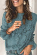 Moxidress Lace Hollow Out Long Sleeves Tops