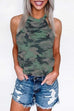 Moxidress Halter Sleeveless Camo Tops