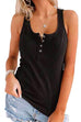 Moxidress Buttons Sleeveless Stretchy Top