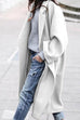 Moxidress Solid Long Sleeve Oversized Winter Long Coat