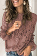 Moxidress Floral Lace Crochet Hollow Out Shirts