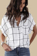 Moxidress Button Down Batwing Sleeve Shirt