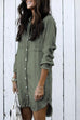 Moxidress Hot Sale Button Down Denim Shirt Dress ( 2 Colors)