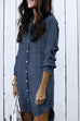 Moxidress Hot Sale Button Down Denim Shirt Dress ( 2 Colors)