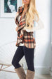 Moxidress Pockets Plaid Jacket Vest