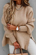 Moxidress Side Split Carrie Chunky Knit Sweater