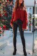 Moxidress Stylish Tassel Long Sleeve Knit Pullover Sweater