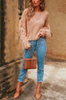 Moxidress Stylish Tassel Long Sleeve Knit Pullover Sweater