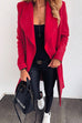 Moxidress Lapel Open Front Long Sleeve Cardigans