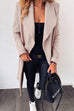 Moxidress Lapel Open Front Long Sleeve Cardigans