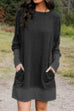 Moxidress Maureen Pockets Casual Sweatershirt Dress